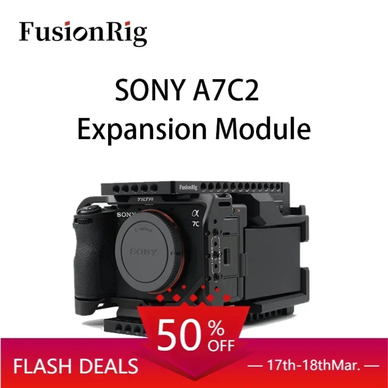 FusionRig For Sony A7C2 Camera Cage Expansion Module cineback