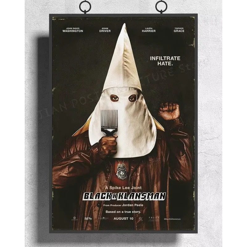 H355 Silk Poster Home Decoration BlacKkKlansman 2018 Movie Spike Lee Adam Driver Wall Art Christmas Gift