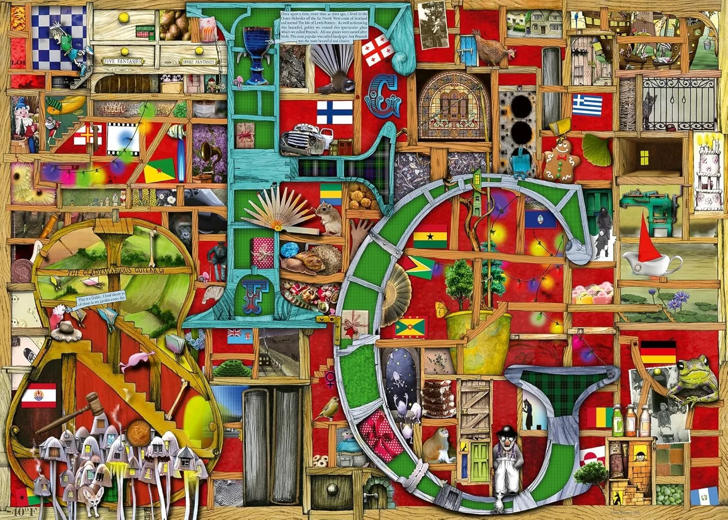 

300/500/1000 Pcs Jigsaw Puzzle F&G Nowy Design Adults Wooden Puzzle Hight Diffcult Challenging Chamber Living Room Decor