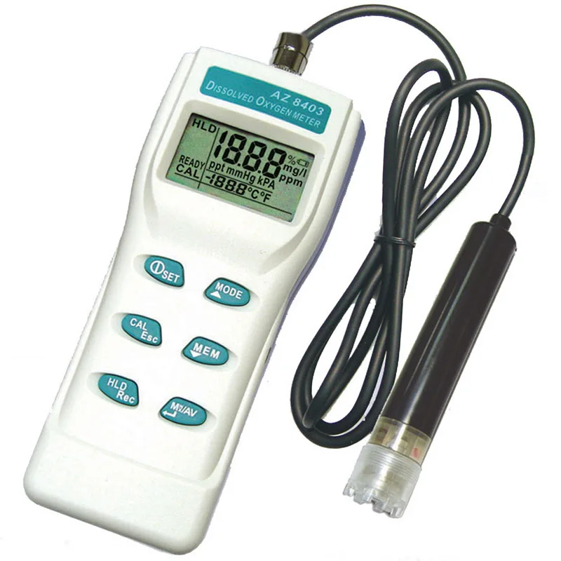 Picture 6: AZ8403 Dissolved Oxygen Meter, Portable Dissolved Oxygen Meter for Aquatic Fish Pond Culture, Dissolved Oxygen Meter