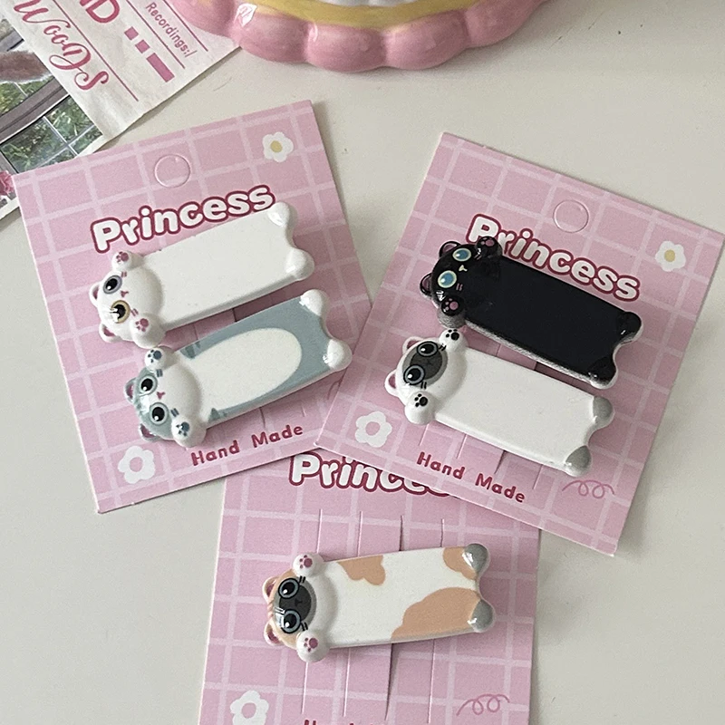 

1PC Cartoon Long Strip For Holding Cat Barrettes Cute Animals Hair Clips Hairpin Side Pins Women Hair DIY Accessories