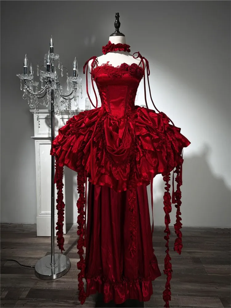 New fashionable strapless toasting dress for coming-of-age ceremony
