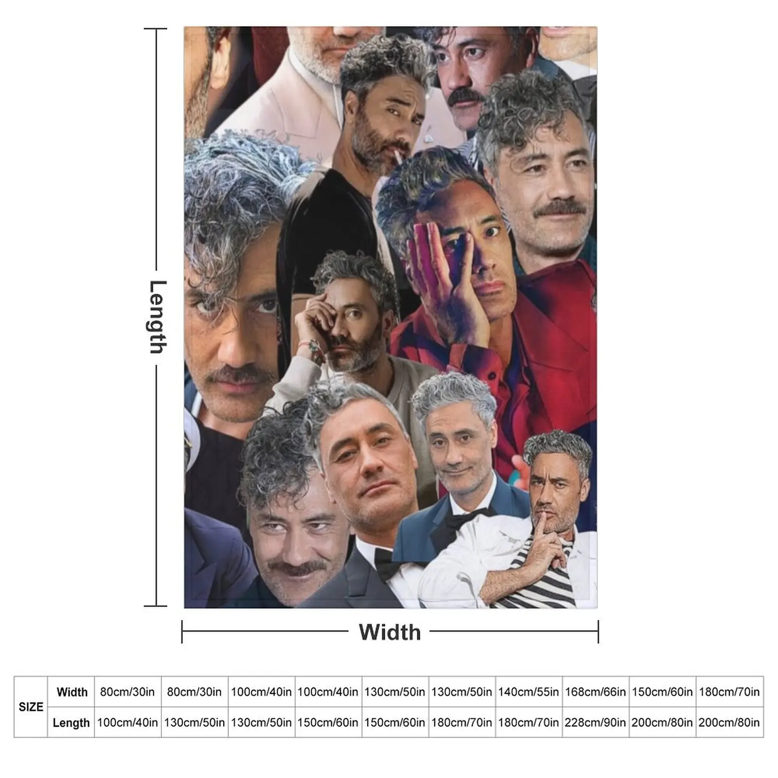 taika waititi photo collage Throw Blanket manga Beach Luxury St warm winter Decorative Sofas Extra Large Throw Blankets