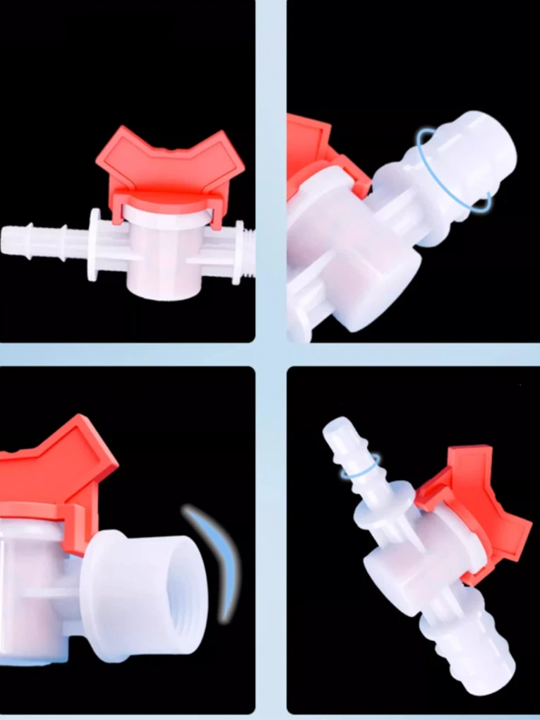 1/2/3/5/10Pcs 4 ~ 25mm Gleichen Durchmesser Kunststoff Ball Ventil Tropf Bewässerung Rohr Schalter Aquarium Luftpumpe Schlauch Anschluss POM Rohr Ventil