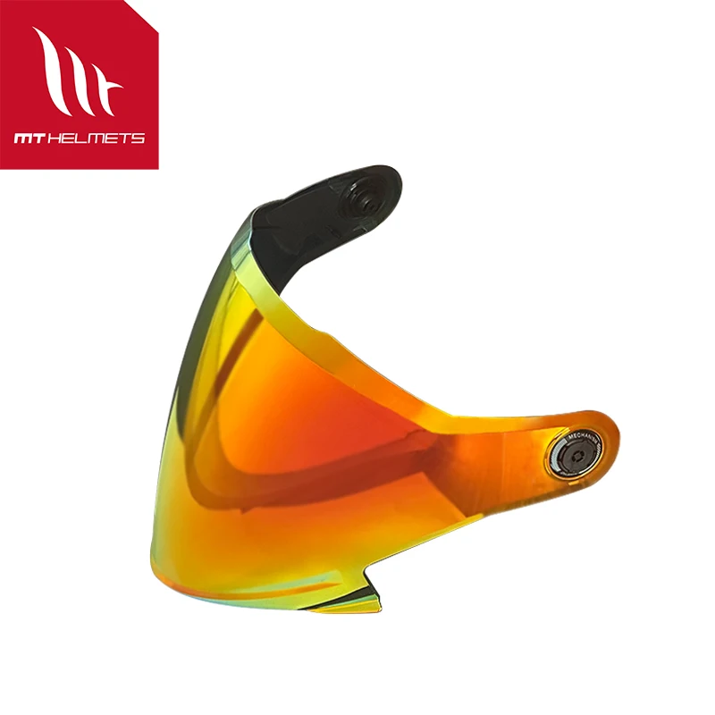 Mthelmets Visor Offical for Motorcycle Helmet Cosmo Sv Model V-37B Clear Black Revo Red/Blue (Clear / Smoke)