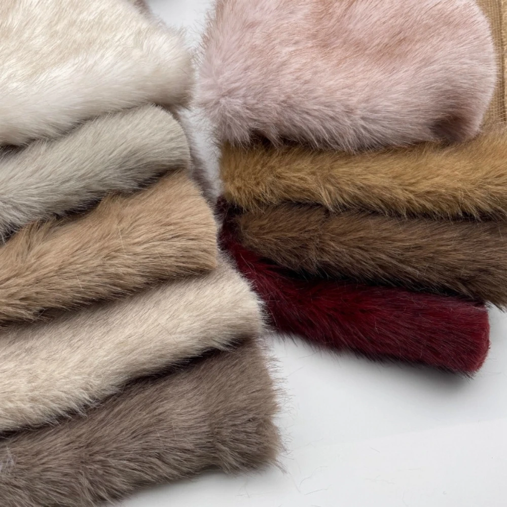 

2 см длинная плюшевая окрашенная заостренная ткань из искусственного лисьего меха для моды, сохраняющая тепло игрушка, плюшевая кукла ручной работы, одежда, материал для шитья своими руками