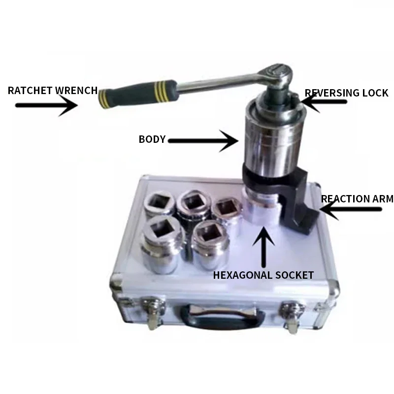 Torque Multiplier Tool Wrench Torque Amplifier Mechanical Socket Booster 13 to 122 Ratio 7500 Nm