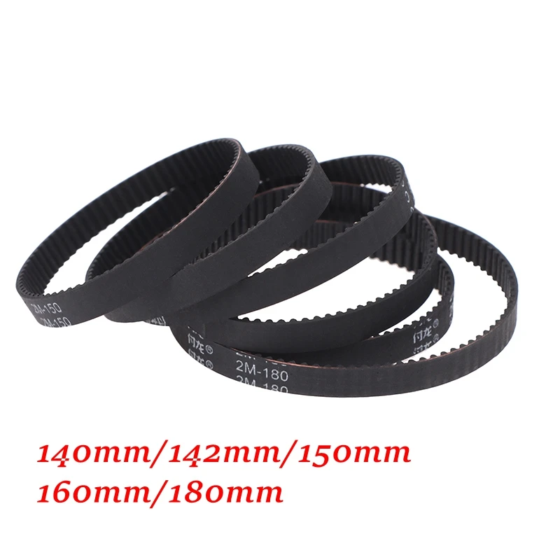 2pcs Timing Drive Belt 2GT/2M Perimeter 140 142 150 160 180mm Width 6mm Synchronous Conveyor Spare Part For Vaccum Cleaner