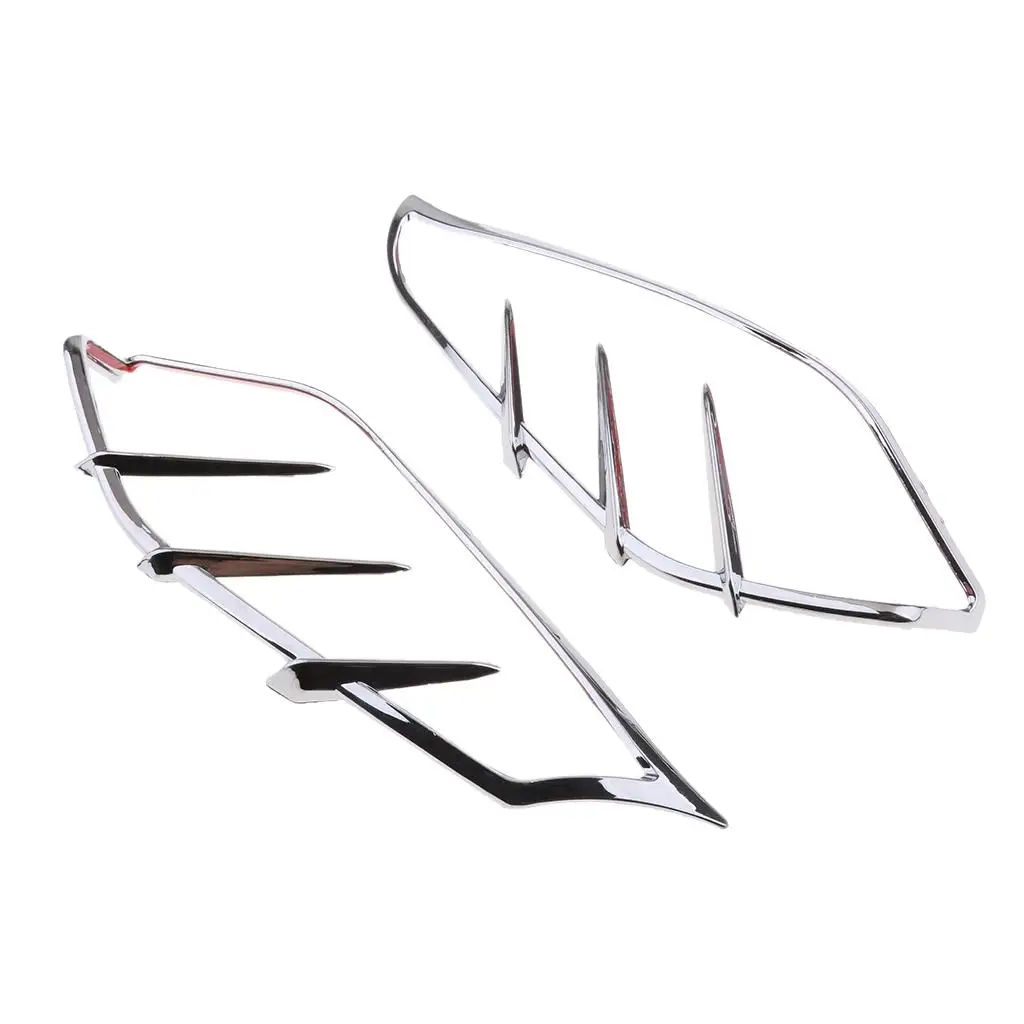 Motorcycle Saddle Air Deflector Cover Left Right Touring and Trike 2009 (Chrome)