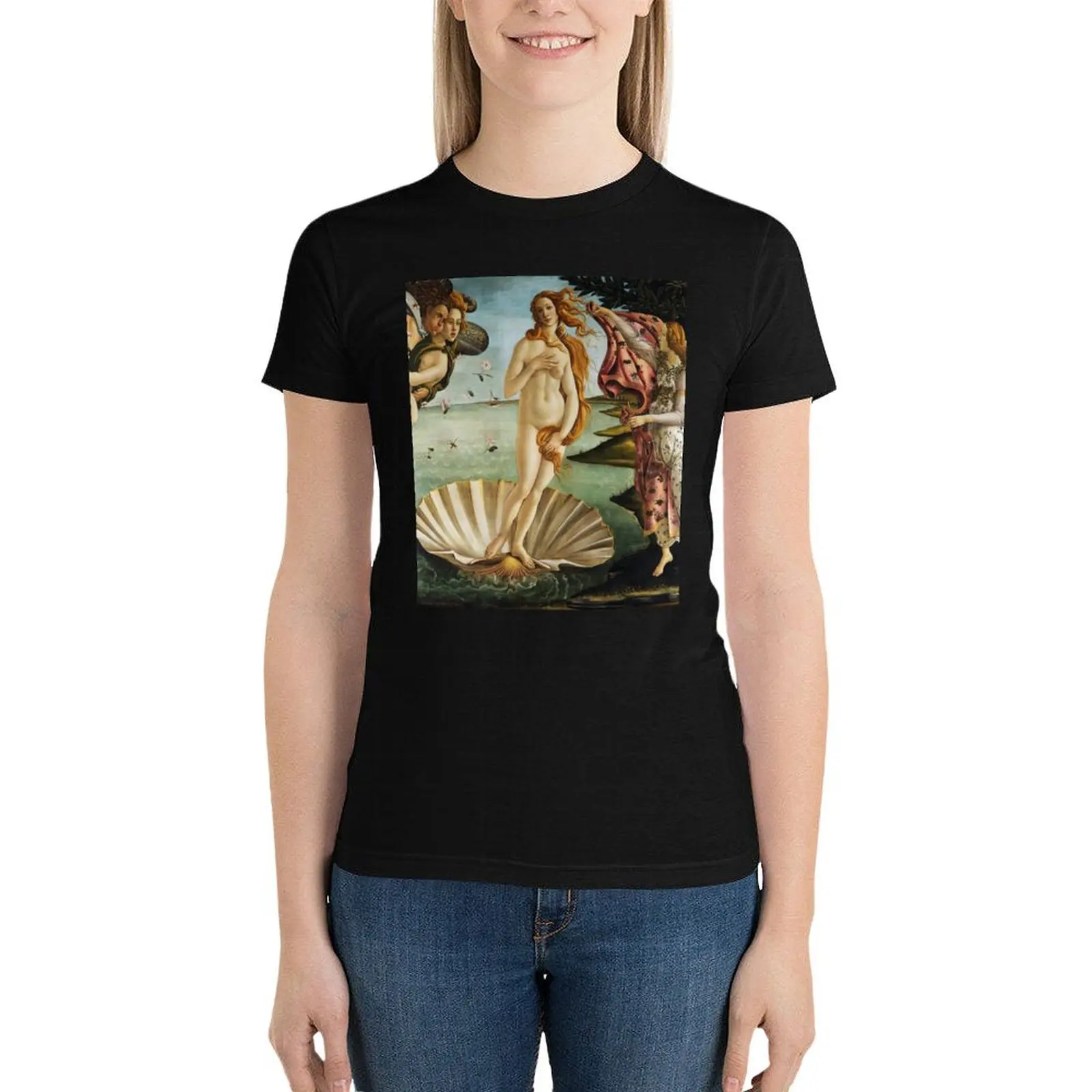 

Birth of Venus - Botticelli T-Shirt tops funny plus size tops anime clothes tshirts for Women