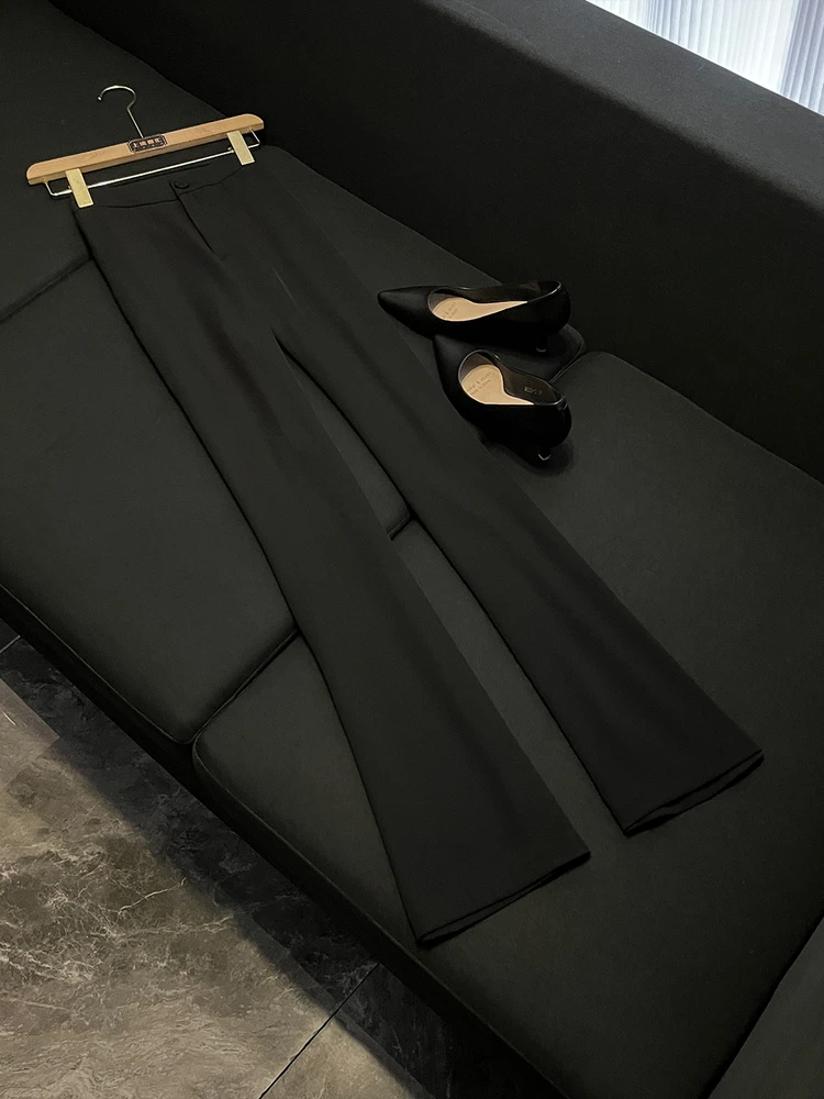 Ele conjunto de duas peças terno de cintura de botão único feito de alta qualidade sensação inverno 2025 novo sle francês sle para mulher