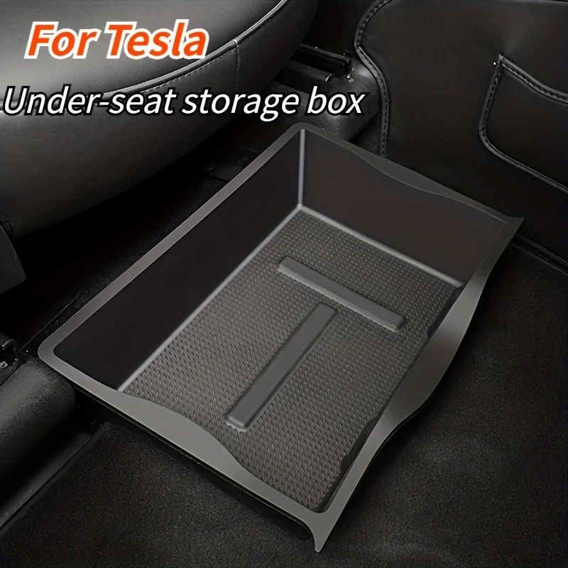 

Car Under Seat Organizer Storage Box Maximize Car Storage Space With Seat Storage Box For tesla model 3/Y 2022 2023 2024