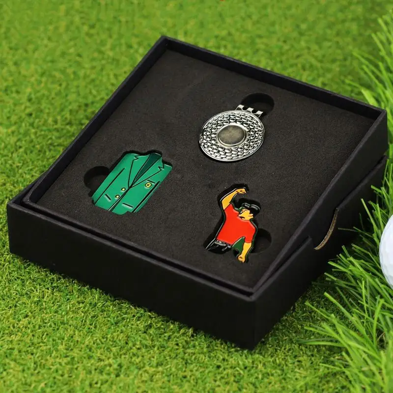 Golf Ball Mark Alloy Multicolor Tiger Green Jacket Marker Woods Mark Golf Ball Position Green Golf Hat Clip Golf Clip Mark