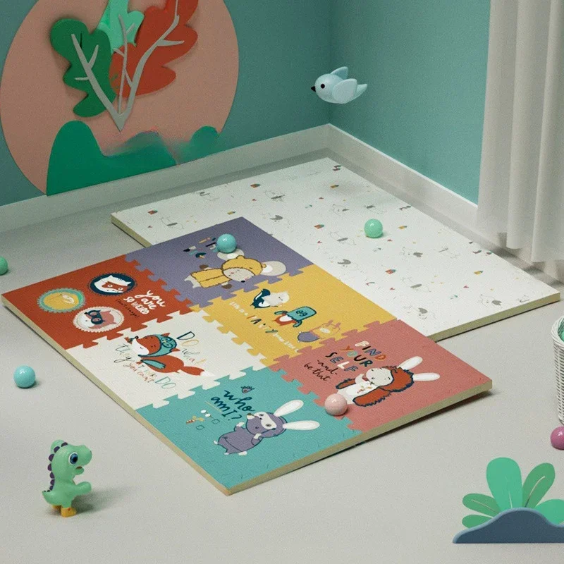 

Cartoon Cartoon Print Baby Crawling Pad Waterproof Non Slip Foam Mat Creative Living Room Children's Splicing Mat