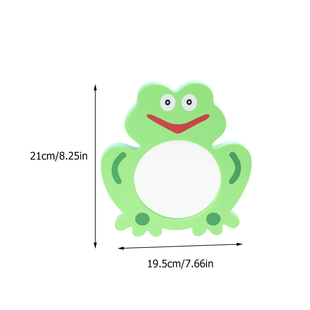 2 Pcs Baby Mirror Toy Eva Cartoon Toddler Toys Funny Water Puzzle Floating Bath Girl