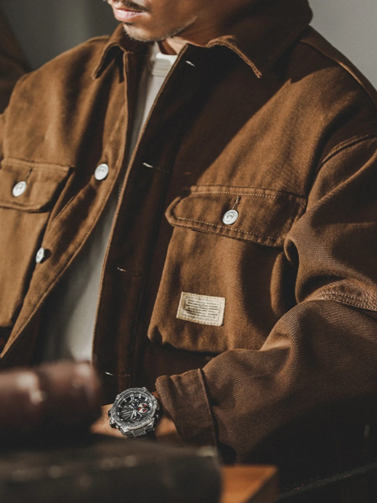 

Американский джинсовый джинсовый джинт в стиле ретро, мужской весенне-осенний универсальный свободный модный новый жесткий мужской весенний рабочий джинт