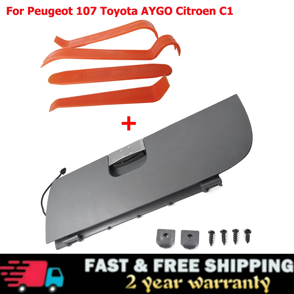 Glove Box Lid Replacemnet For Peugeot 107 Toyota AYGO Citroen C1 2005-2015 For Left Hand Drive Vehicles Car Accessories