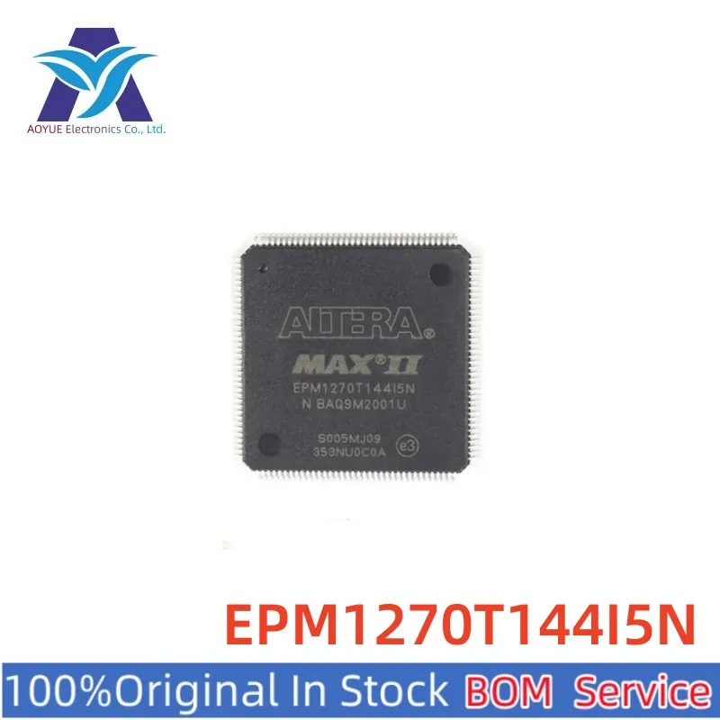 

EPM1270T144I5N 144-Pin TQFP MAX® II Family 980 Macro Cells 201.1MHz 0.18um Technology 2.5V/3.3V Tray CPLD chip Series BOM Offer