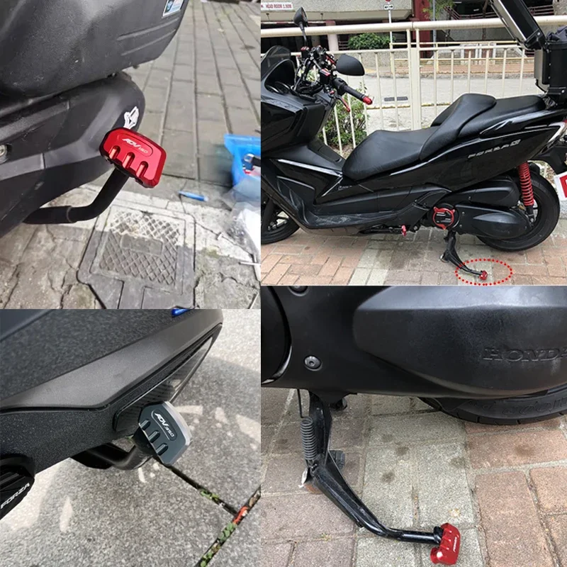 Motorcycle Foot Side Stand Enlarger Plate ADV 150 160 350 Footrest Kickstand Extension Pad Fit For HONDA ADV150 ADV160 ADV350