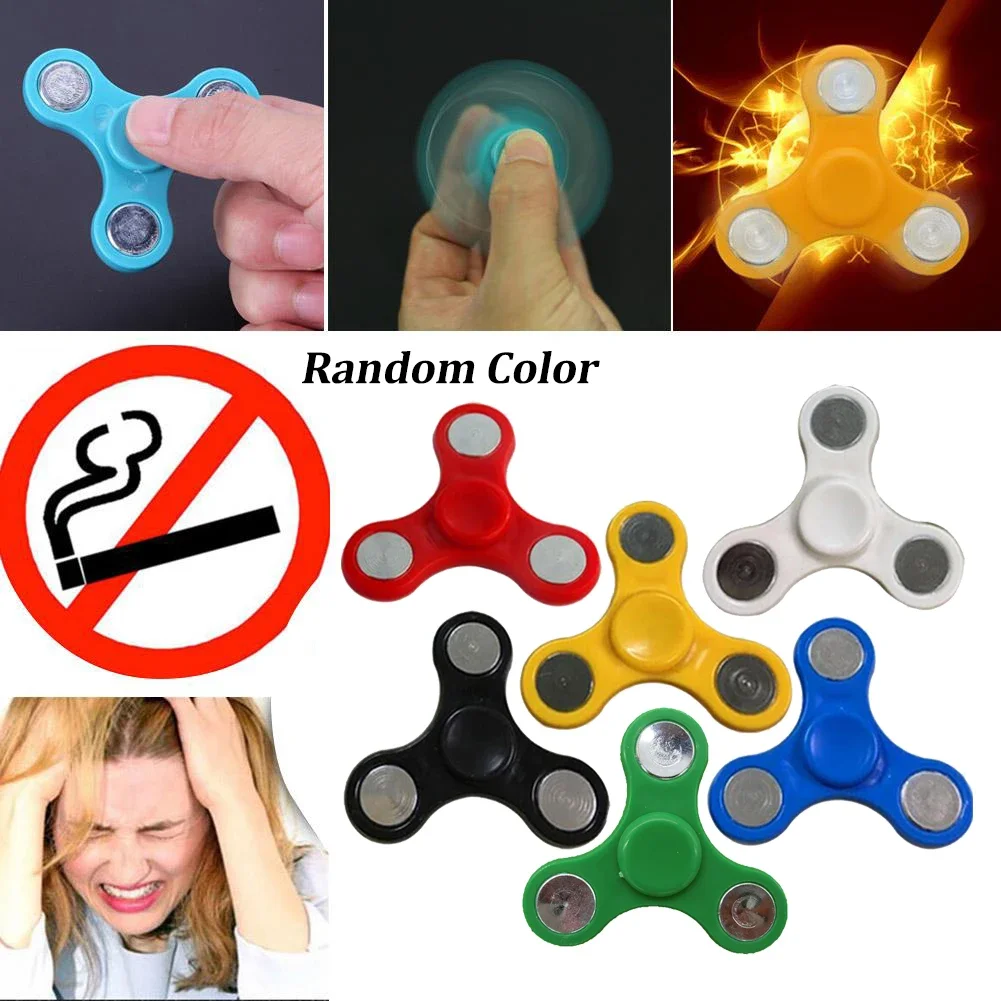 1pc Fidget Spinner EDC Spinner For Autism ADHD Anti Stress Tri-Spinner High Quality Adult Kids Stress Relief Toys Random Color