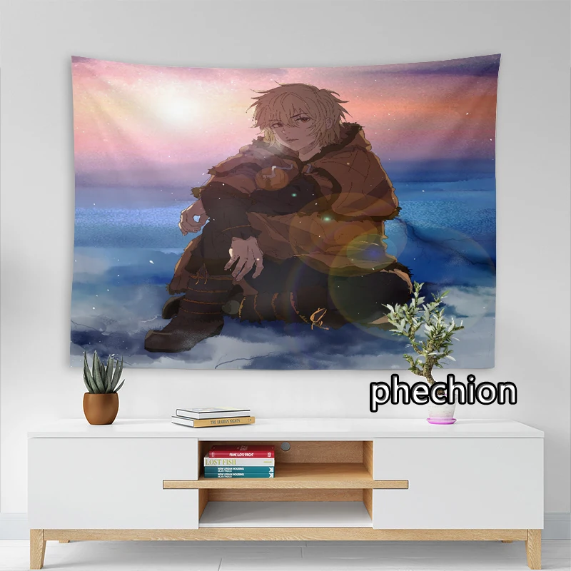 phechion New Fashion VINLAND SAGA 3D Print Tapestries Creative Wall Hanging Tablecloth Mural Background Cloth Tapestry C01