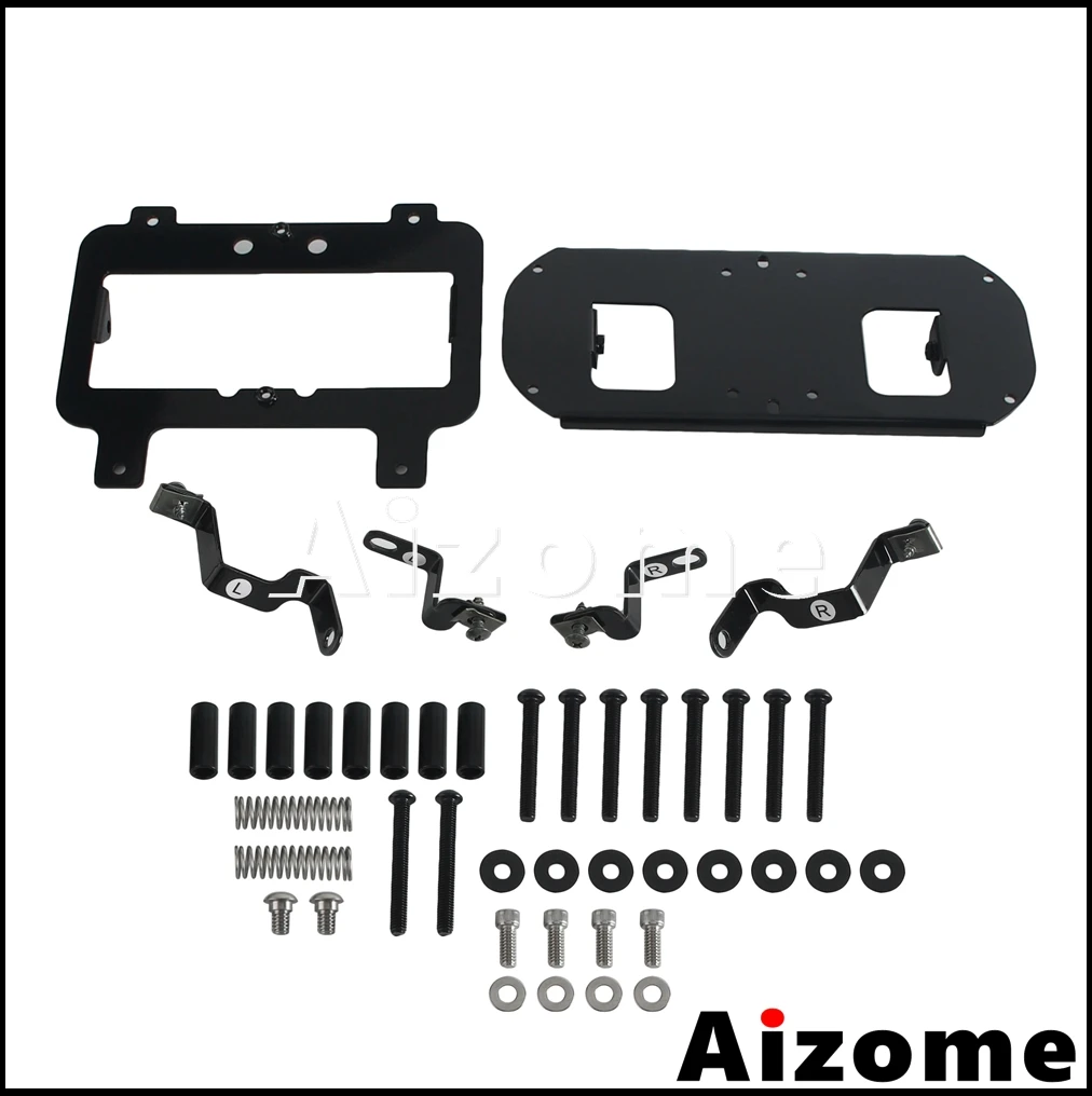 For Baja Designs LP6 LED Light Head Lamps Bracket Kit For Harley Touring Road Glide FLTR FLTRSE FLTRU FLTRXS FLTRXSE 2015-2023 view 2
