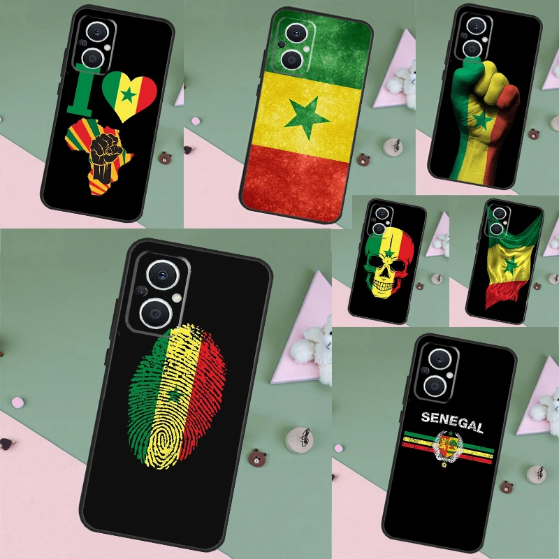 Senegal Flag Case For OPPO Reno 8 Pro 8T Reno 7 4 5 6 Lite 2Z 4Z 5Z OPPO Find X2 X3 Lite Neo X5 X6 Pro