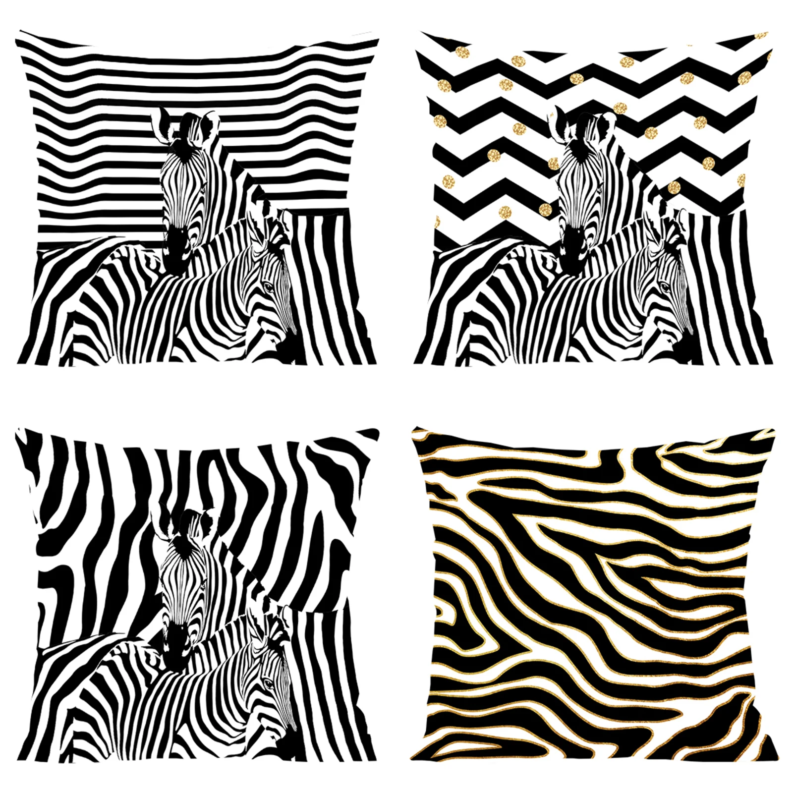 

Zebra Print Decorative Pillow Cover for Living Room Cushions Cushion Cover 45x45 Home Decoration Bed Pillowcases Covers Cases