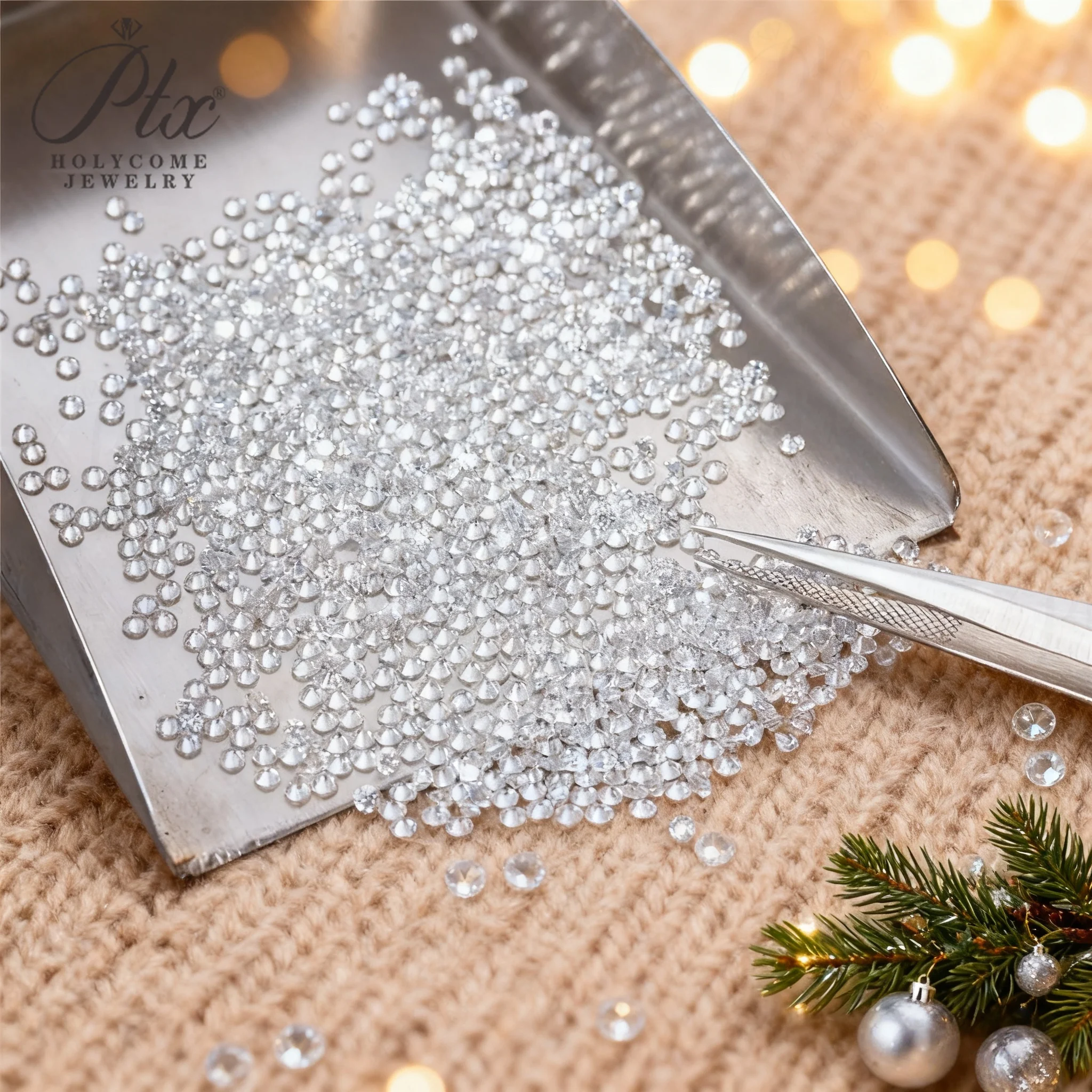 

Lab Created HPHT Diamond Melee Round Cut 0.9–3mm Stones 2–30pcs for Engagement Rings Fine Jewelry DIY Making