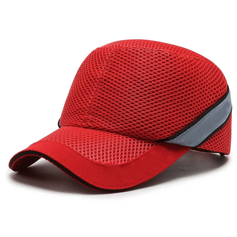 Red Work Safety Bump Cap Anti-Collision Hard ABS Inner Shell Protective Helmet for Home Work Factory Carrying Head Protection