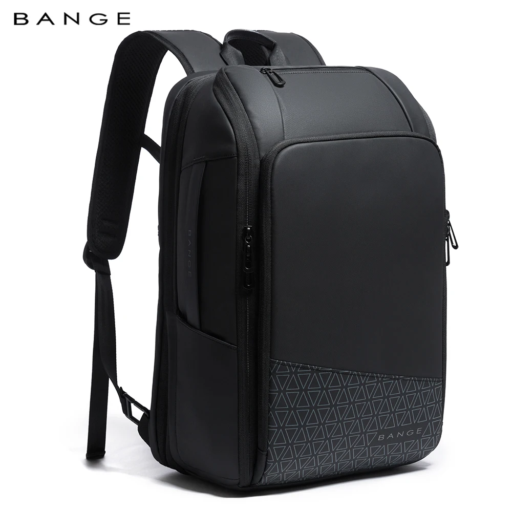 

BANGE Expandable Anti-Theft Large Waterproof Men's Backpack 15.6 inch Laptop Backpack Business Travel USB Charging Shoulder Bag