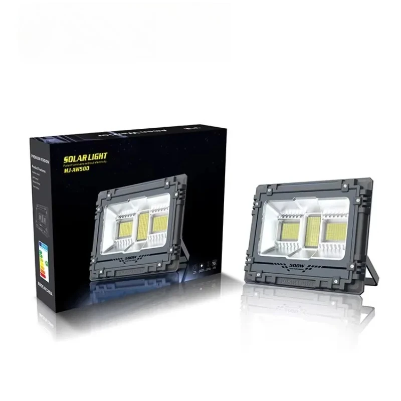 40w 60w 100w 200w lumières d'inondation solaires LED projecteur à énergie solaire réflecteur étanche extérieur solaire avec télécommande