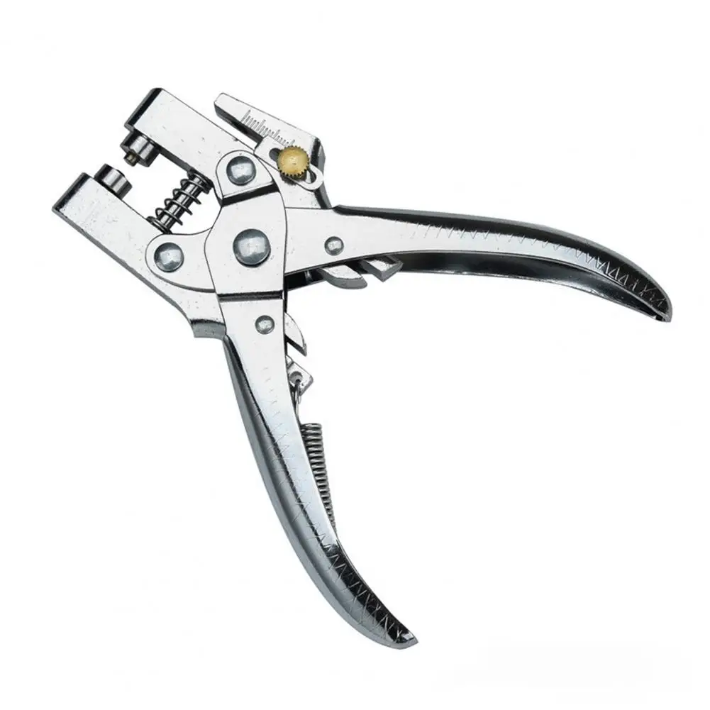 Set Steel Card Shoe Eyelet Heavy Duty Household 2 in 1 for Factory Plier Stainless Puncher Hole Garment Leather Belt Setting