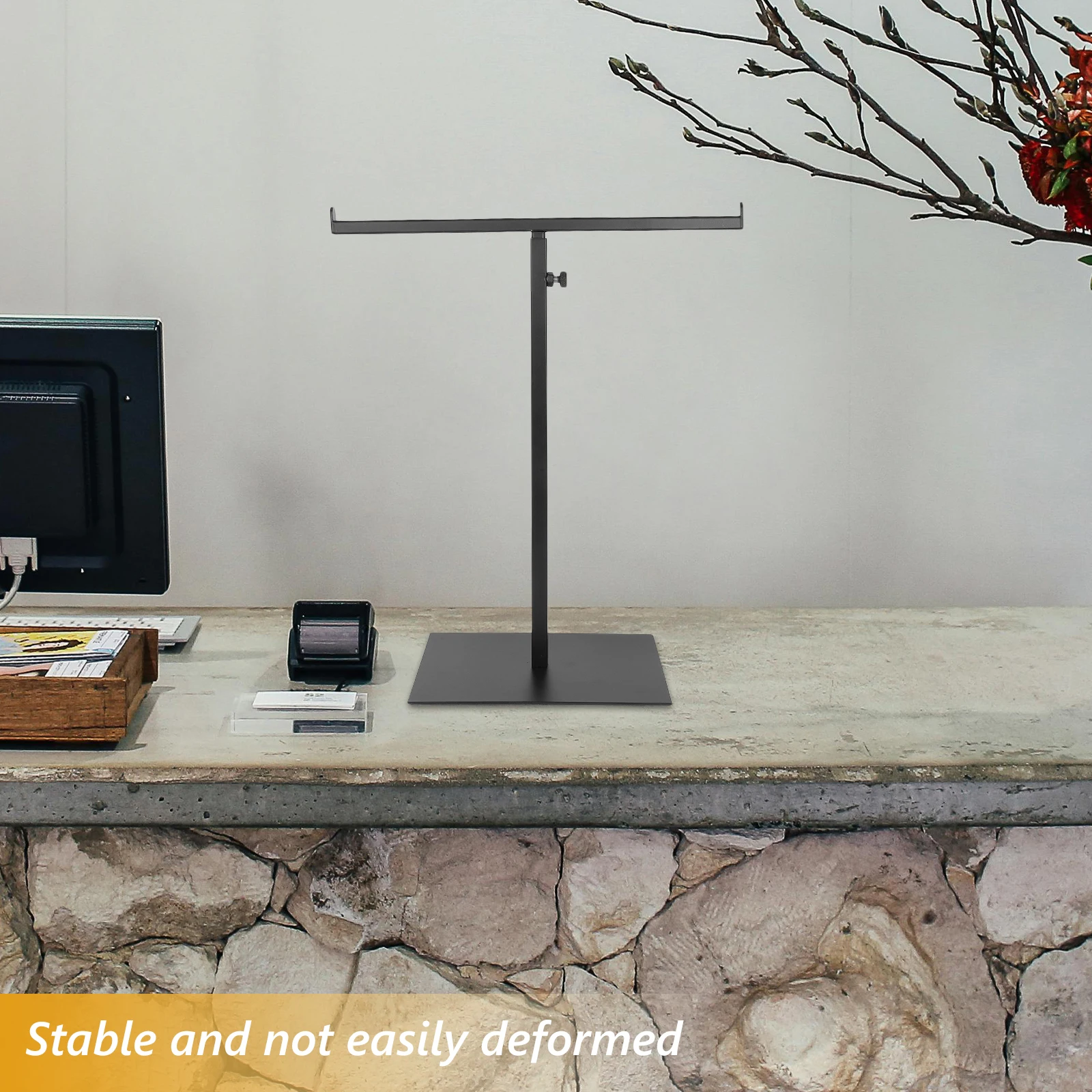 

T-shaped Display Stand Purse Hanger Storage Bag Holder Adjustable for Store Rack