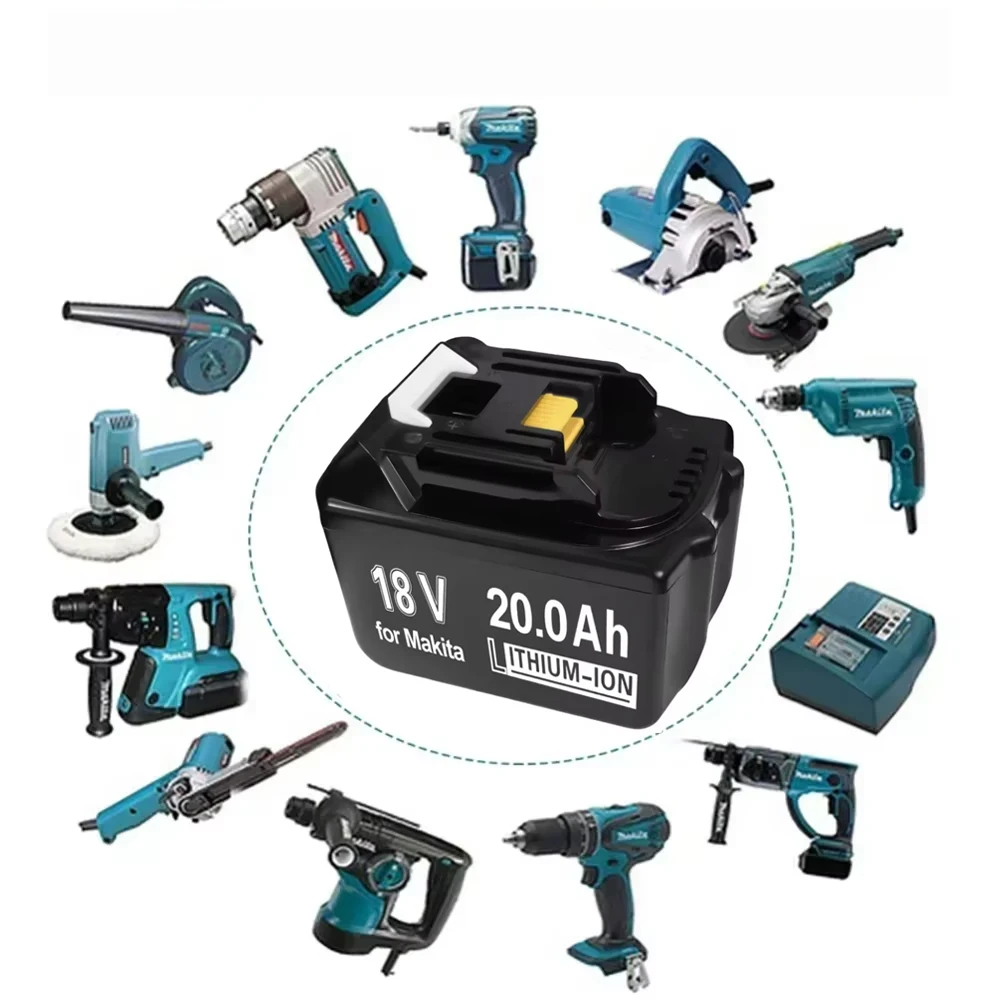 2026.For ماكيتا بطارية 18 فولت 20 أمبير/6 أمبير ليثيوم أيون 18650 قابلة للشحن استبدال BL1860B BL1850 DDF486 DF488 بطارية أداة الطاقة #2