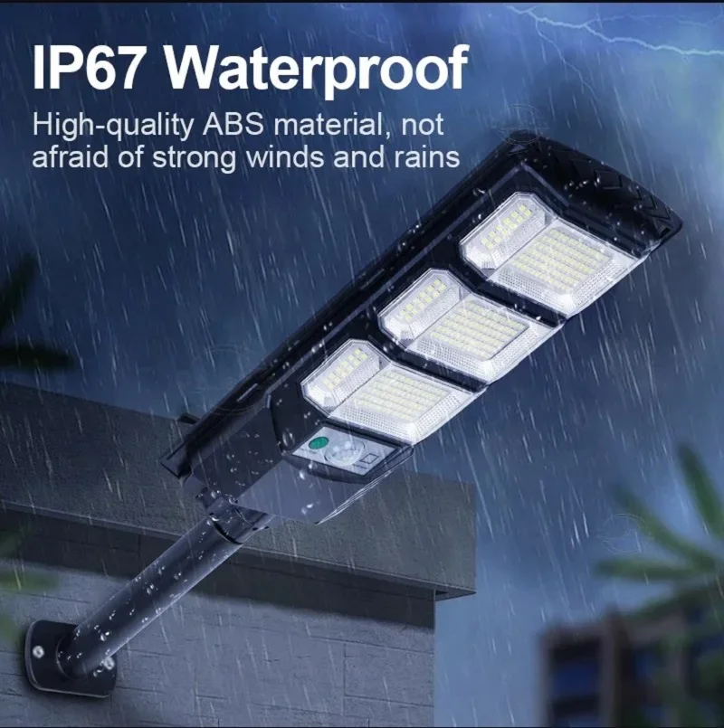 Powerful Solar Light Outdoor LED Lamp IP67 Waterproof Sunlight External Solar Lamp Garden Light Remote Control Super Bright Lamp