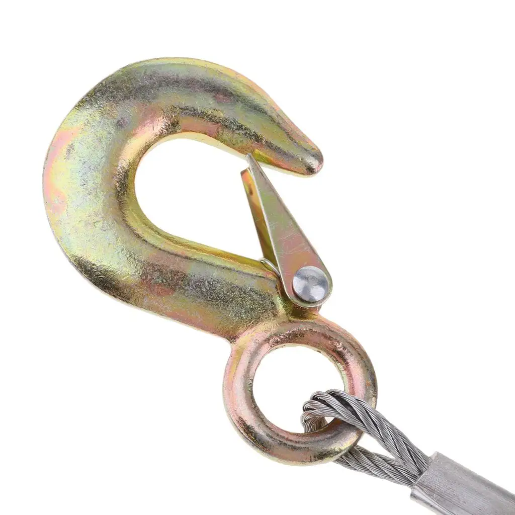 

Boat Trailer Winch Wire Heavy Duty Cable with Safety Latch Hook for Stainless Steel Boat Equipment and Repair