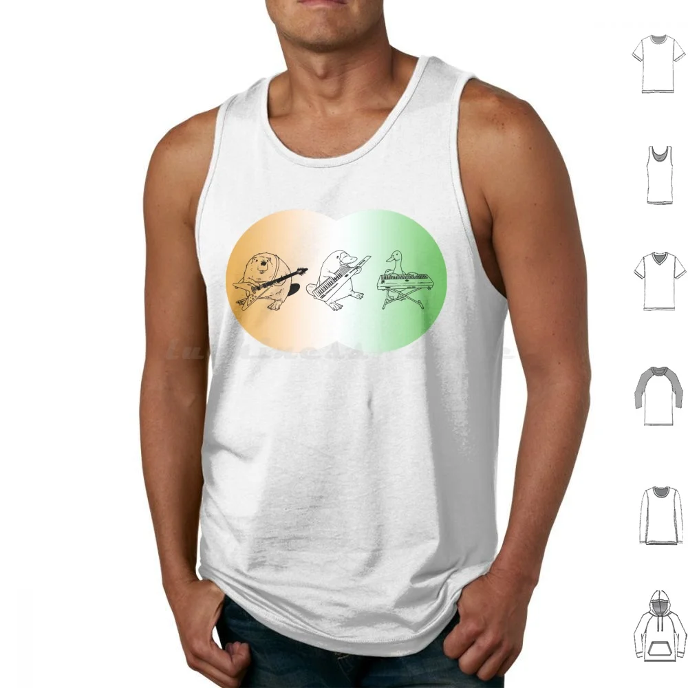 Keytar Venn Diagram Mexican Flag Tank Tops Vest Sleeveless Keytar Keytar Duck Beaver Guitar Keyboard Venn Diagram Diagram