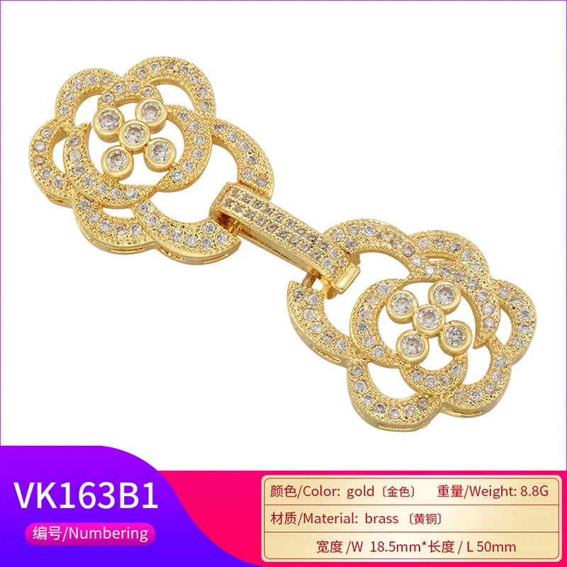 Verschiedene Haken für Schmuckherstellungszubehör, DIY-Haken, Zubehör, Zirkonia-Verbinder für Armbänder: VK163 – Detail 19