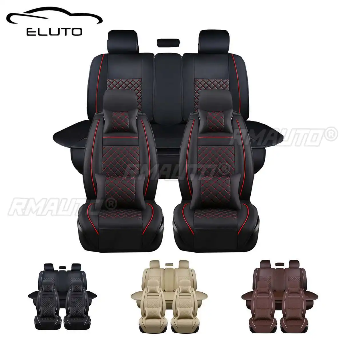 

Car Seat Cover Automobiles Seat Covers Cushion Protector Seat Car Cover Chair Cushion PU Leather Mat Pad Car Pillow Headrest