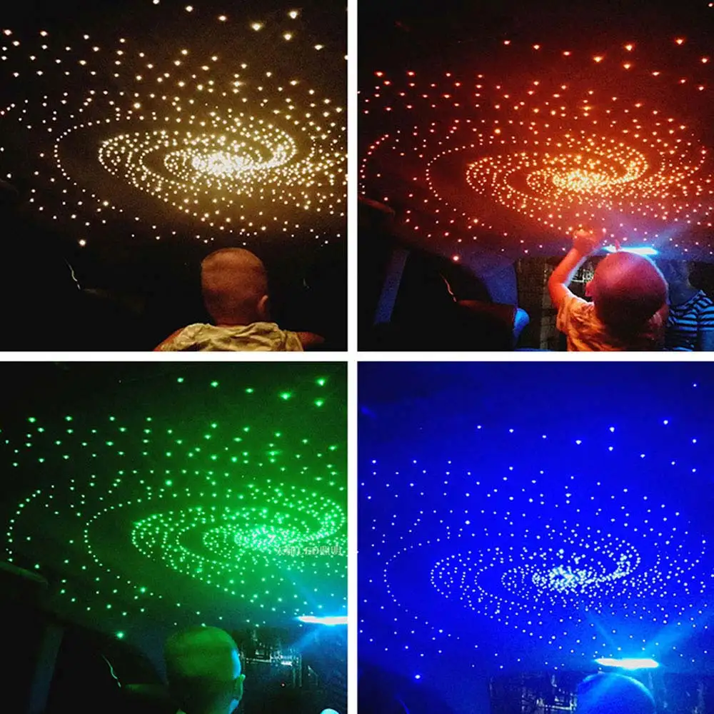 RGBW 1/2/4/6 Split Maschine Auto Dach Stern Licht APP Steuerung Fiber Optic Stern Decke Licht Sternen Himmel Decke für Auto Hause – Detail 18