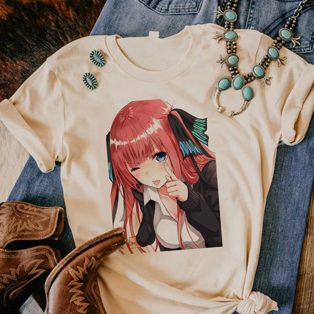 the Quintessential Quintuplets tshirt women streetwear anime top girl 2000s comic designer clothing