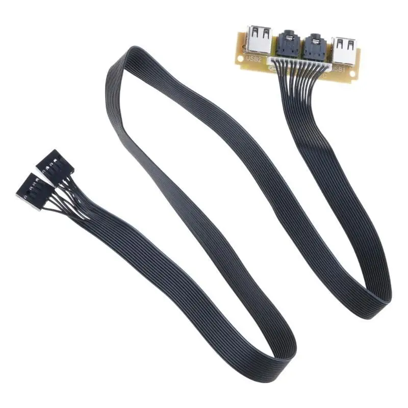 

R53C 2 Ports USB 2.0 PC Computer for Case Front Panel Dual USB Jacks Port Deskt