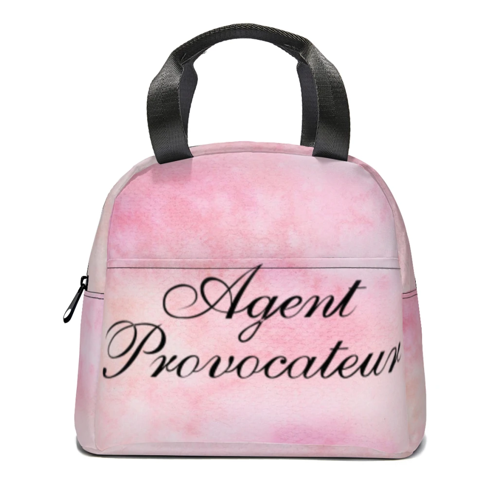 

Hot-Sale-Like-Agent-Provocateur-Style Portable Lunch Bag Food Thermal Box Durable Cooler Lunchbox with Shoulder Strap Picnic Bag