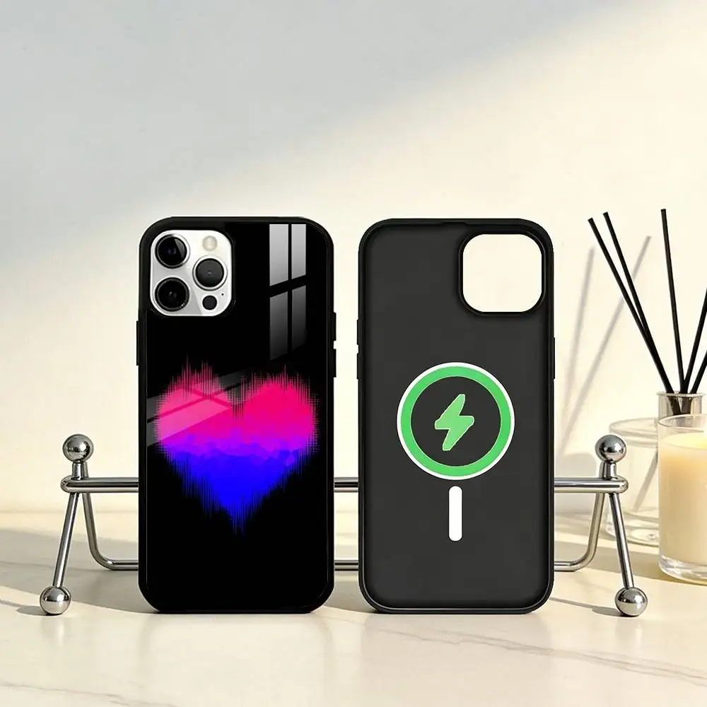 love B-Bisexual Art   Phone Case For iPhone17,16,15,14,13,12,11 Plus,Pro Max Magnetic For Magsafe Wireless Charging