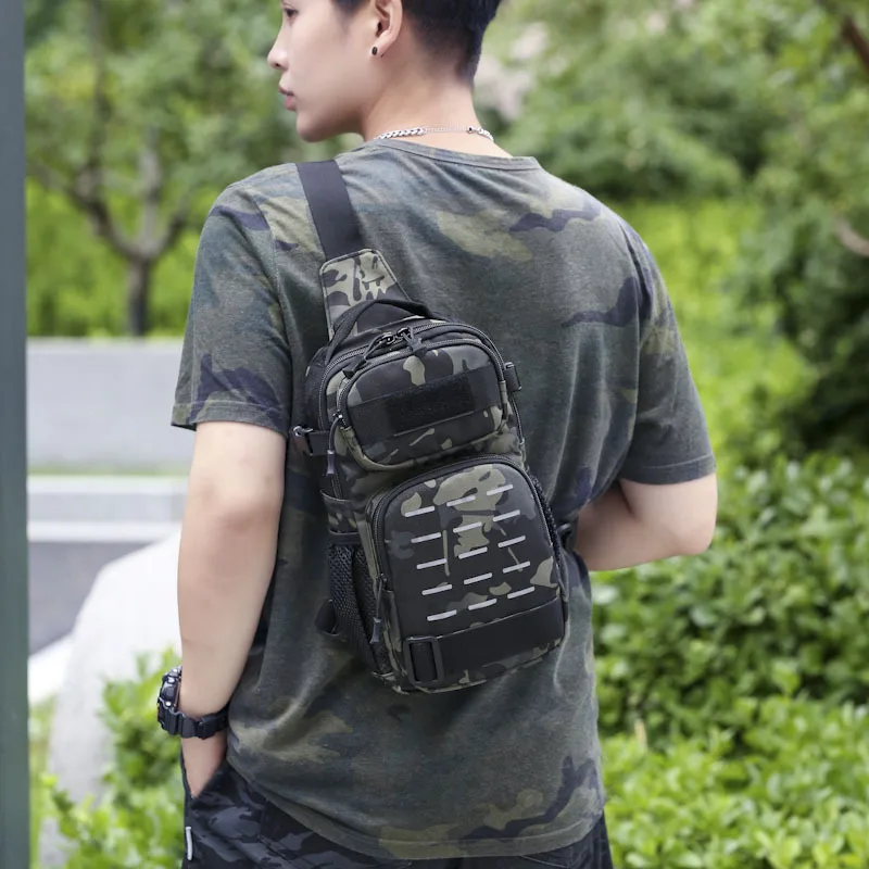 2023 Outdoor Tactical Chest Bag Men Camping Equipment Single Shoulder Crossbody Bag Sports