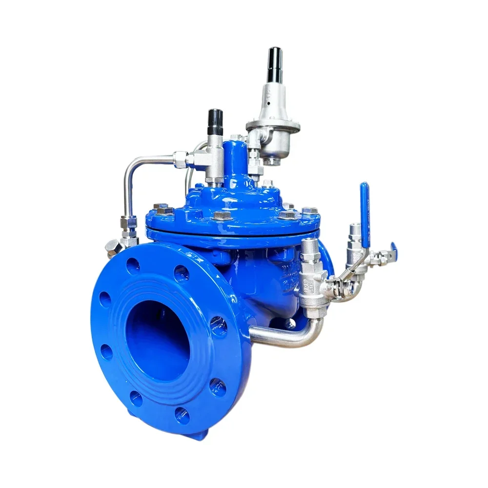 Pilot Operated Water Pressure Reducing Valve, Custom Controlled Pressure Regulator for Water Pipeline