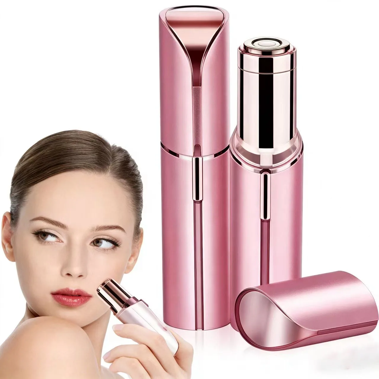 

Перезаряжаемый прецизионный триммер для бровей – портативный мини-эпилятор для удаления волос на лице для женщин, компактный косметический инструмент для легкой коррекции бровей.