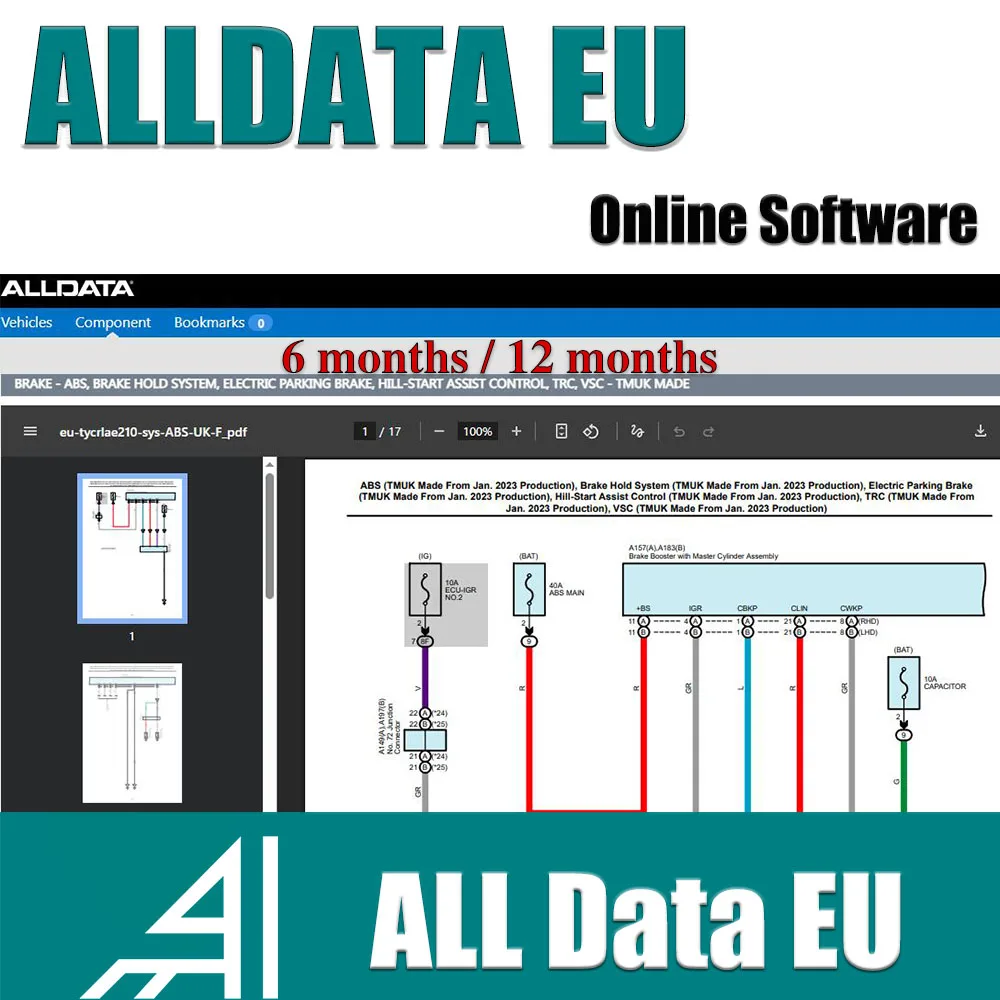 

Alldata EU 2026, новейшая полная версия, онлайн-учет программного обеспечения для мастерской, Европейский ремонт автомобиля, схема проводки, база данных, все данные ЕС