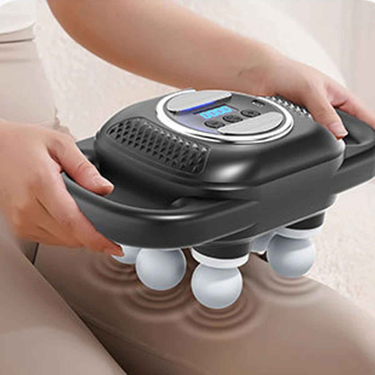 

Six head fascia gun, multi head fascia gun, muscle relaxation massager, multifunctional soothing massage gun, electric massager